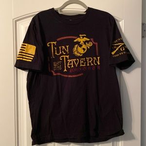 Black and yellow Grunt style T-shirt. Tun Tavern.